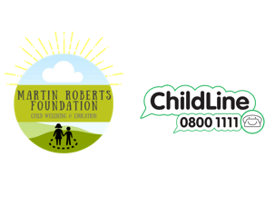 The Martin Roberts Fondation/Childline logo